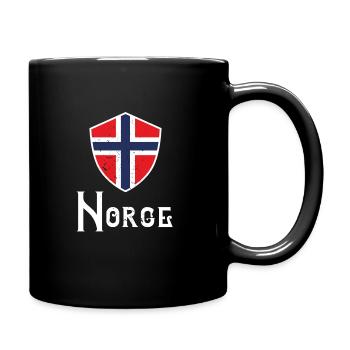 Norge Norwergen's gift. - Full Colour Mug - black - Right