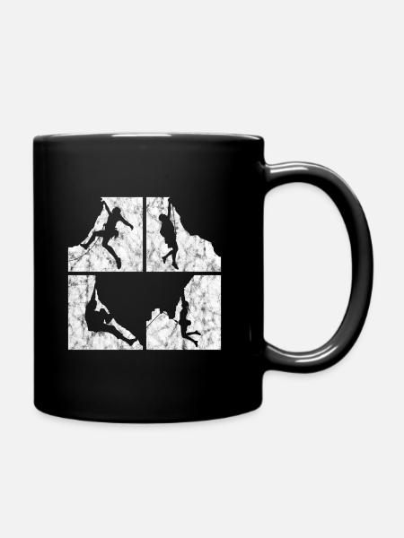 Alpinisme rétro alpinisme escalade cadeau de montagne - Mug uni - noir