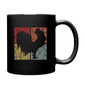 Poule poulets poulets - Mug uni - noir - Droite