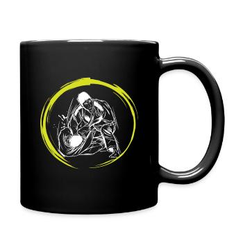 Jiu Jitsu - Tasse einfarbig - Schwarz - Rechts