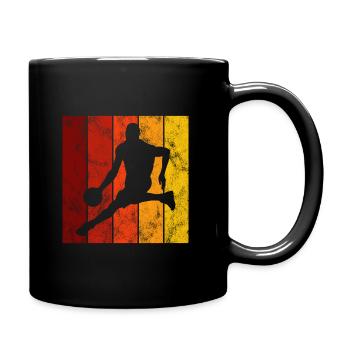 Basketteur basket-ball basket-ball - Mug uni - noir - Droite
