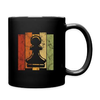 Échecs rétro échecs d’échecs - Mug uni - noir - Droite