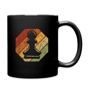 Échecs échecs Rétro Schachmatt - Mug uni - noir - Droite