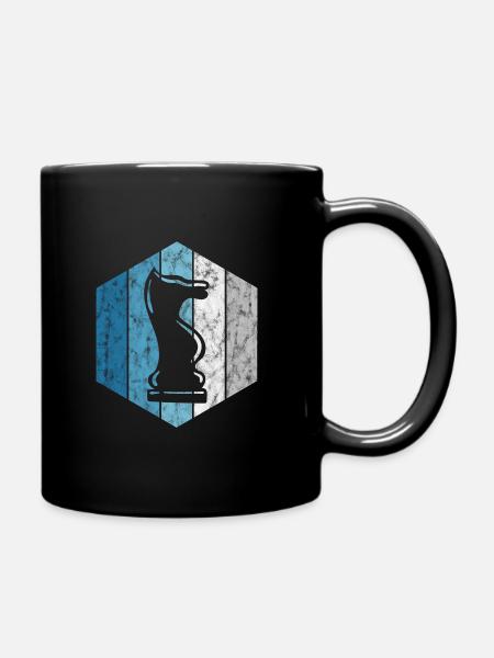 Échecs schachmatt rétro échecs échecs - Mug uni - noir