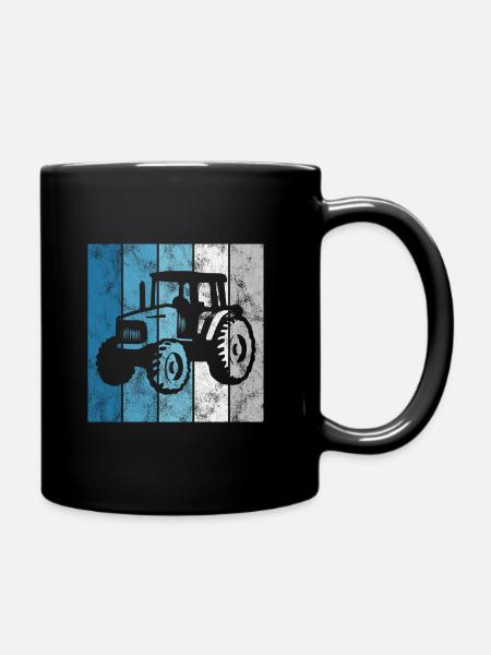 Tracteurs Tracteurs Tracteurs Bauer Rétro tracteur ferme - Mug uni - noir