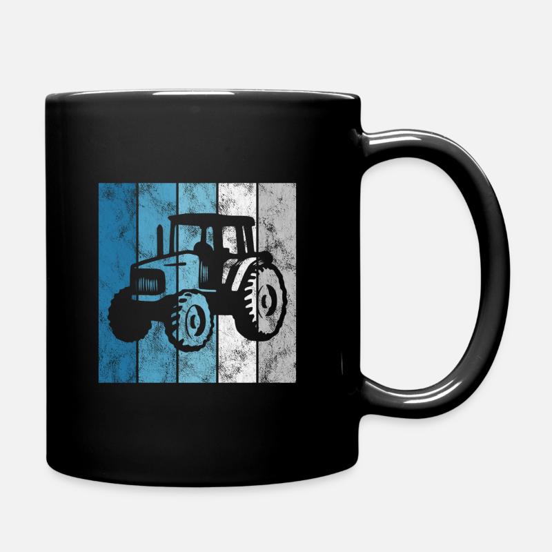 Tracteurs Tracteurs Tracteurs Bauer Rétro tracteur ferme - Mug uni - noir