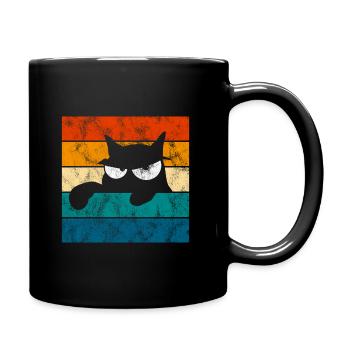 Chat Chat Miau Chat Rétro Chats - Mug uni - noir - Droite