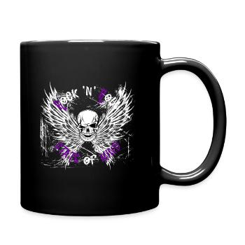 Rock n Roll state of mind bright design - Full Colour Mug - black - Right