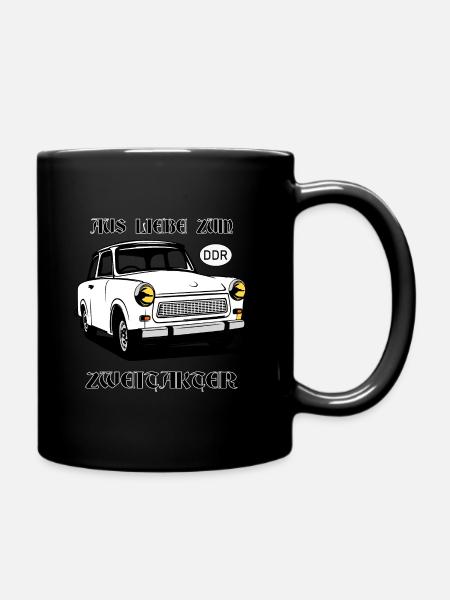 Trabi Auto - Tasse einfarbig - Schwarz