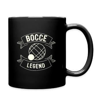 Légende de la pétanque disant boule de pétanque avec Jack Bocci - Mug uni - noir - Droite