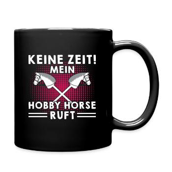 Steckenpferd mein Hobby Horse - Tasse einfarbig - Schwarz - Rechts
