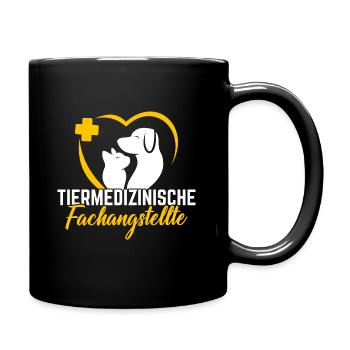 Tierarzthelferin Veterinär TFA - Tasse einfarbig - Schwarz - Rechts