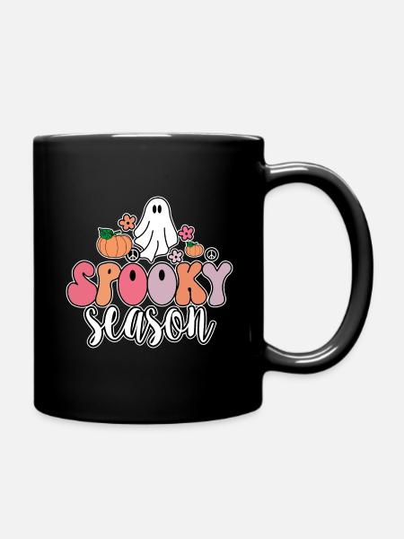Groovy Ghost Spooky Season T-Shirt - Tasse einfarbig - Schwarz