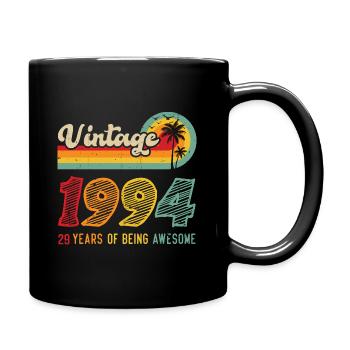 Vintage 1994, Cadeau D'anniversaire 29 Ans - Mug uni - noir - Droite
