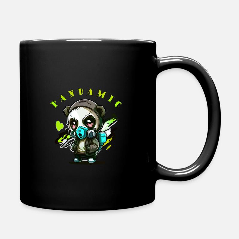 Panda-Pandamic Hunter - Tasse einfarbig - Schwarz