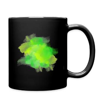 splash bunt farbe muster aufdruck comic style - Tasse einfarbig - Schwarz - Rechts