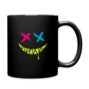 Creepy Smile - Tasse einfarbig - Schwarz - Rechts