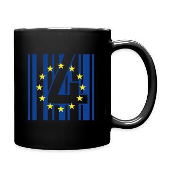 B4RCODE. UE - Mug uni - noir - Droite