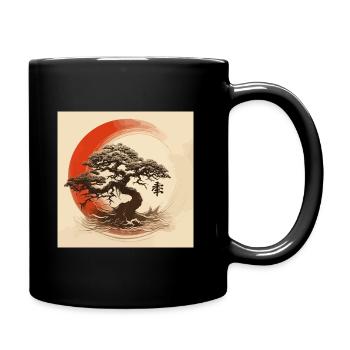 Bonsai Enso Japan - Tasse einfarbig - Schwarz - Rechts