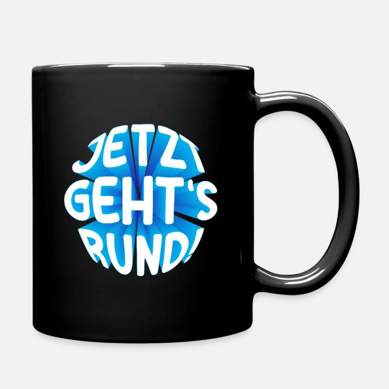 Jetzt gehts rund! 3D - Tasse einfarbig - Schwarz