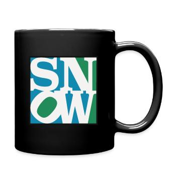 SNoW - LoVE Modern Art - Tasse einfarbig - Schwarz - Rechts