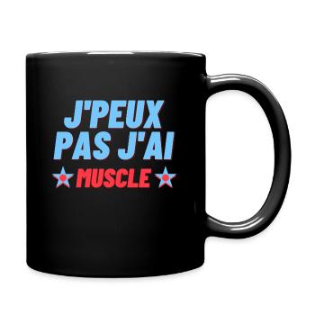 J peux pas j ai Muscu - Mug uni - noir - Droite