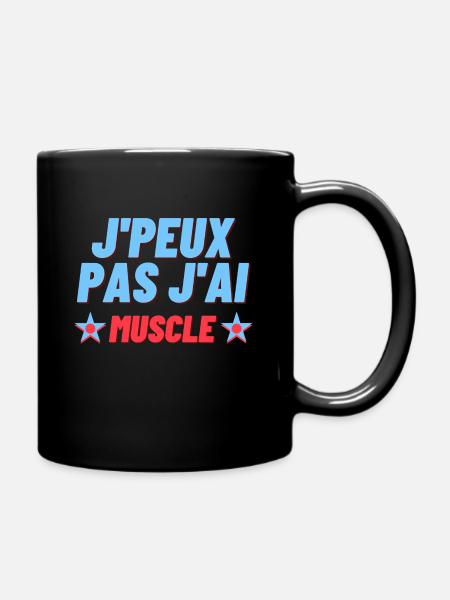 J peux pas j ai Muscu - Mug uni - noir