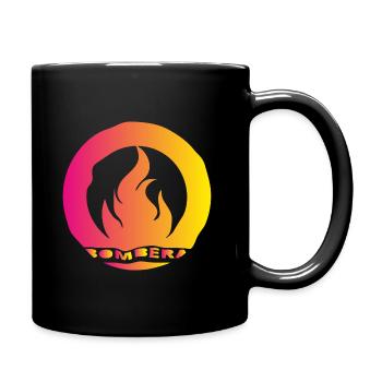 Spanisches Feuerwehr-Design Bombera Feuerwehrfrau - Tasse einfarbig - Schwarz - Rechts