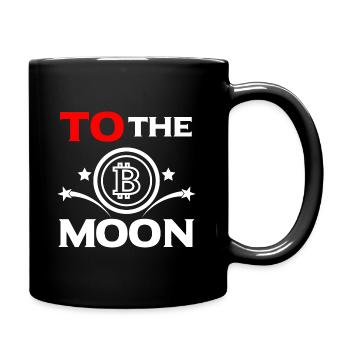 bitcoin cryptomonnaie to the moon - Mug uni - noir - Droite