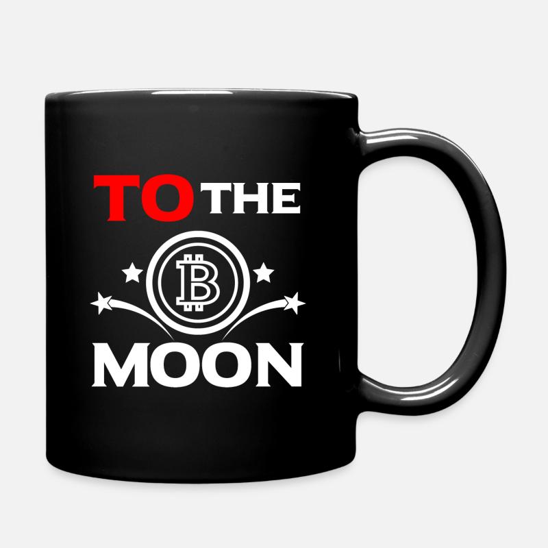 bitcoin cryptomonnaie to the moon - Mug uni - noir