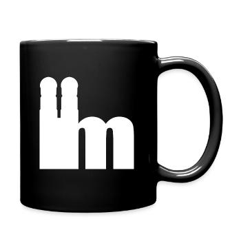 Servus - Gruß aus München - Frauenkirche - Tasse einfarbig - Schwarz - Rechts