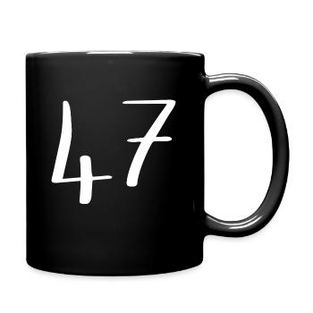 47 - Tasse einfarbig - Schwarz - Rechts