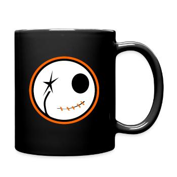 Halloween Skull - Full Colour Mug - black - Right