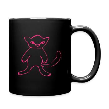 cat - Full Colour Mug - black - Right