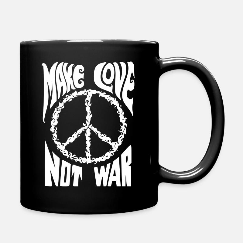 make love not war - Tasse einfarbig - Schwarz