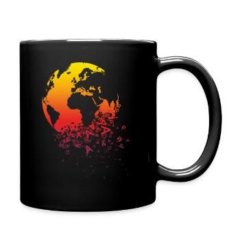 World dissolves - Full Colour Mug - black - Right