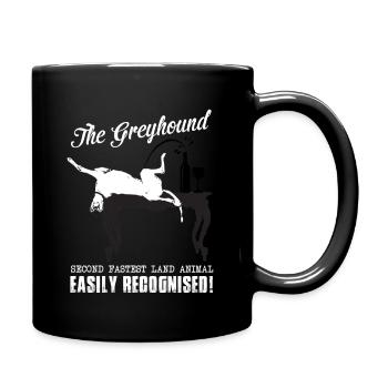 The greyhound - Tasse einfarbig - Schwarz - Rechts