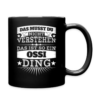 Ossi - Tasse einfarbig - Schwarz - Rechts