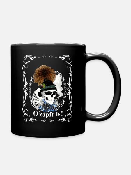 Bayern skull - Tasse einfarbig - Schwarz