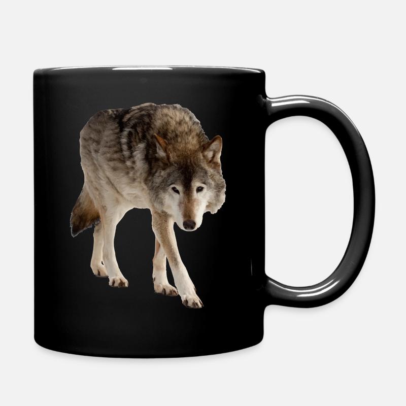 Loup - Mug uni - noir