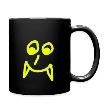 Le visage de Vampire - Mug uni - noir - Droite