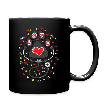 Lots of love - Full Colour Mug - black - Right