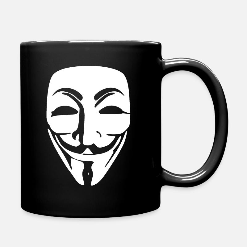 anonymous - Tasse einfarbig - Schwarz