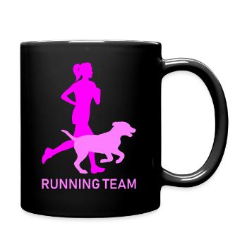 Running team - Full Colour Mug - black - Right