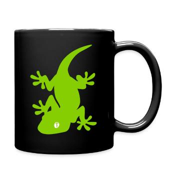 Gecko - Tasse einfarbig - Schwarz - Rechts