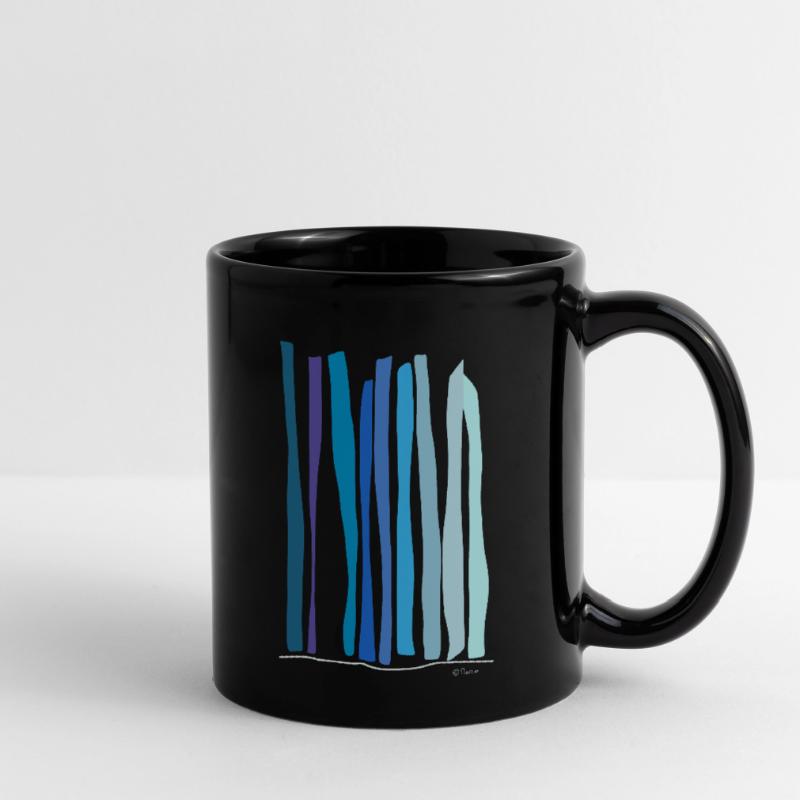 Dessin abstrait La source de la cascade Mug uni