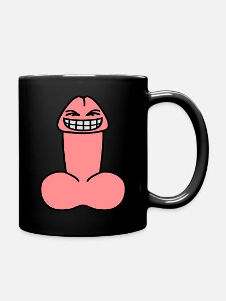 cheeky_penis - Tasse einfarbig - Schwarz