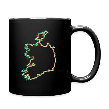 Irland - Tasse einfarbig - Schwarz - Rechts