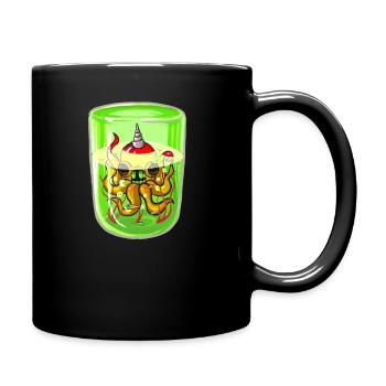 Radioactive Octopus - Full Colour Mug - black - Right