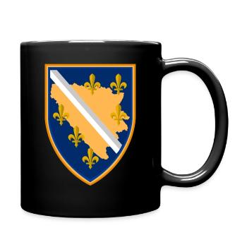 BiH Bosna Coat of Arms 3D - Full Colour Mug - black - Right